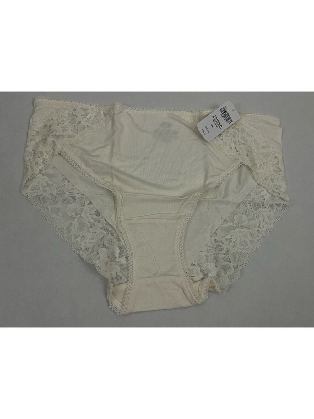 Soma Embraceable Signature Lace High Leg Brief Panty Ivory Sz L NWT